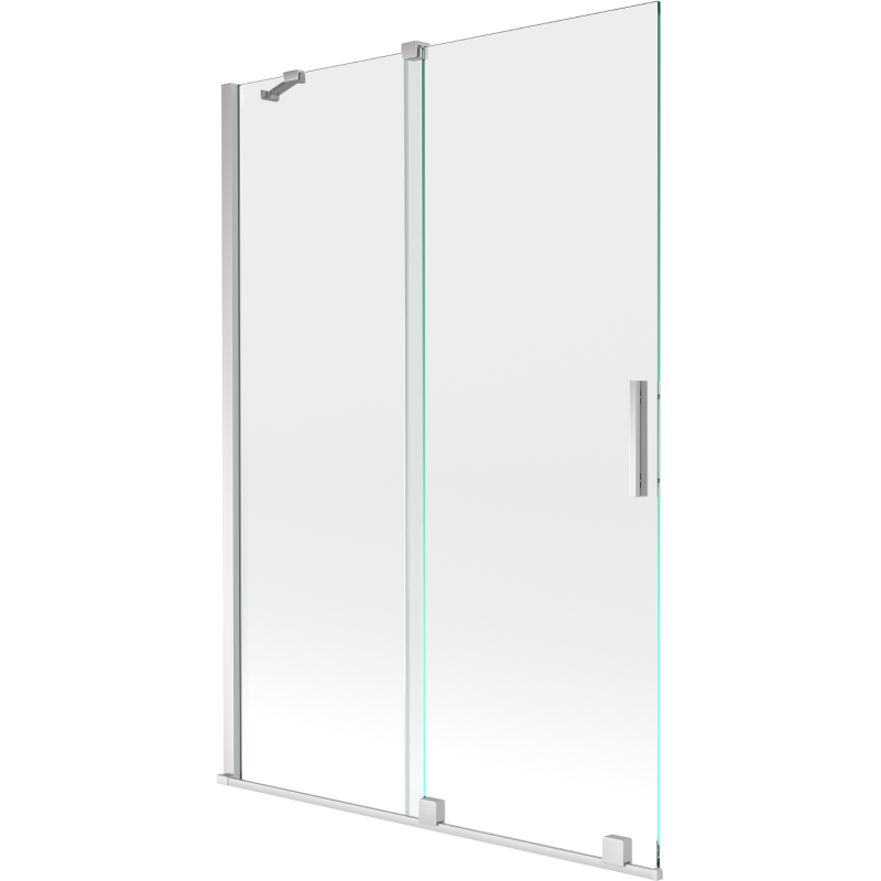 Mexen Velar écran de baignoire à 2 ailes coulissante 120 x 150 cm, transparent, Chrome - 896-120-000-01-01