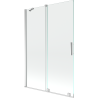Mexen Velar écran de baignoire à 2 ailes coulissante 120 x 150 cm, transparent, Chrome - 896-120-000-01-01
