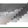 Mexen Velar écran de baignoire à 2 ailes coulissante 130 x 150 cm, transparent, Chrome - 896-130-000-01-01