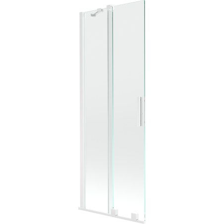Mexen Velar paroi de baignoire rétractable à 2 volets 70 x 150 cm, transparent, blanc - 896-070-000-01-20
