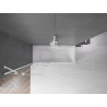 Mexen Velar paroi de baignoire rétractable à 2 volets 70 x 150 cm, transparent, blanc - 896-070-000-01-20