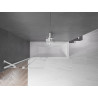 Mexen Velar paroi de baignoire à 2 panneaux coulissants 80 x 150 cm, transparent, blanc - 896-080-000-01-20