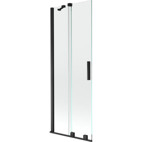 Mexen Velar paroi de baignoire coulissante à 2 volets 70 x 150 cm, transparent, noir - 896-070-000-01-70