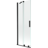 Paroi de baignoire coulissante 2 volets Mexen Velar 70 x 150 cm, transparent, noir - 896-070-000-01-70