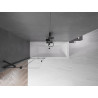 Mexen Velar paroi de douche à 2 volets coulissants 75 x 150 cm, transparent, noir - 896-075-000-01-70