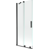 Mexen Velar paroi de baignoire en 2 parties coulissante 85 x 150 cm, transparent, noir - 896-085-000-01-70