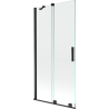 Mexen Velar paroi de baignoire 2 volets coulissants 90 x 150 cm, transparent, noir - 896-090-000-01-70