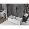 Paroi de Douche Coulissante à 2 Volets Mexen Velar 95 x 150 cm, Transparent, Noir - 896-095-000-01-70