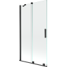 Mexen Velar pare douche bain 2 volets coulissants 100 x 150 cm, transparent, noir - 896-100-000-01-70
