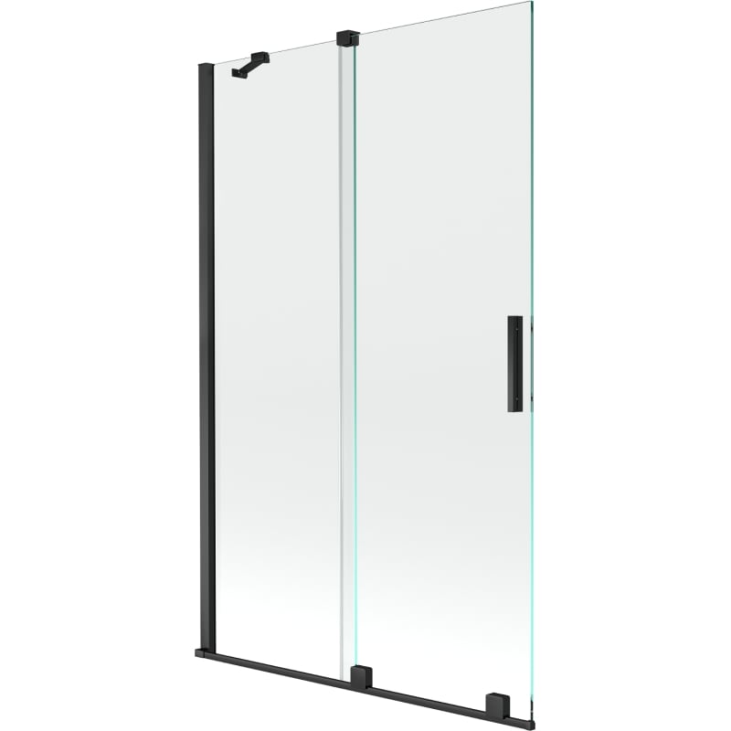 Mexen Velar paroi de douche coulissante à 2 volets 110 x 150 cm, transparent, noir - 896-110-000-01-70