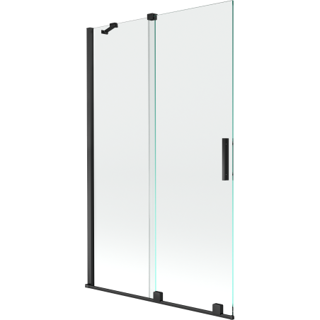 Mexen Velar paroi de douche coulissante à 2 volets 110 x 150 cm, transparent, noir - 896-110-000-01-70