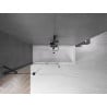 Mexen Velar paroi de douche coulissante à 2 volets 110 x 150 cm, transparent, noir - 896-110-000-01-70