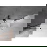 Mexen Velar écran de baignoire à 2 ailes coulissante 130 x 150 cm, transparent, Noir - 896-130-000-01-70