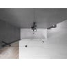 Mexen Velar paroi de douche à 2 battants coulissante 140 x 150 cm, transparent, noir - 896-140-000-01-70