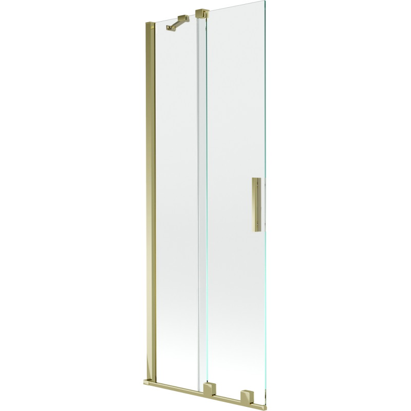 Mexen Velar paroi de baignoire à 2 volets coulissants 70 x 150 cm, transparent, doré - 896-070-000-01-50