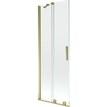 Mexen Velar écran de baignoire à 2 ailes coulissante 70 x 150 cm, transparent, or - 896-070-000-01-50