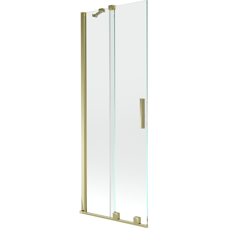 Mexen Velar paroi de baignoire à 2 volets coulissants 75 x 150 cm, transparent, doré - 896-075-000-01-50