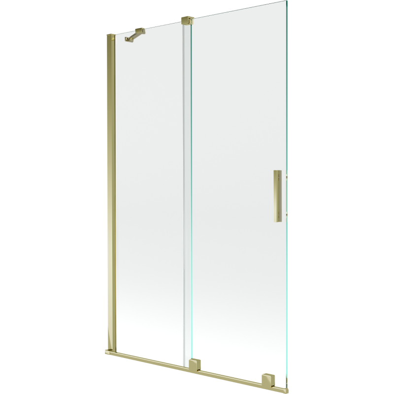 Mexen Velar pare-douche à double battant coulissant 110 x 150 cm, transparent, doré - 896-110-000-01-50
