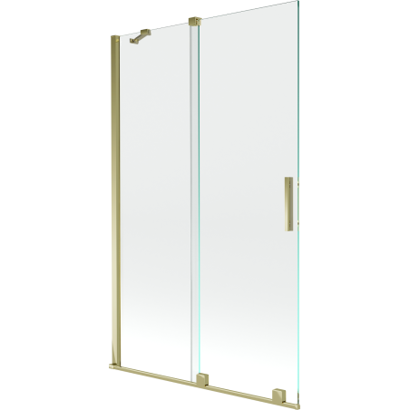 Mexen Velar pare-douche à double battant coulissant 110 x 150 cm, transparent, doré - 896-110-000-01-50