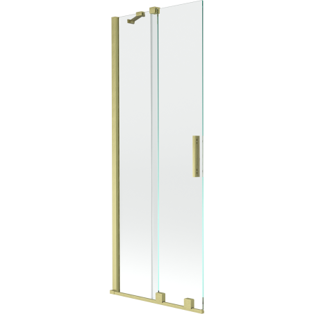 Mexen Velar paroi de baignoire à 2 volets coulissants 70 x 150 cm, transparent, doré brossé - 896-070-000-01-55