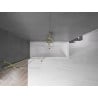 Mexen Velar paroi de baignoire à 2 volets coulissants 70 x 150 cm, transparent, doré brossé - 896-070-000-01-55