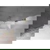 Mexen Velar écran de baignoire à 2 ailes coulissante 75 x 150 cm, transparent, or brossé - 896-075-000-01-55