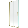 Mexen Velar pare-douche de baignoire coulissant à 2 vantaux 85 x 150 cm, transparent, or brossé - 896-085-000-01-55