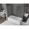 Paroi de baignoire sliding Mexen Velar à 2 panneaux 110 x 150 cm, transparent, or brossé - 896-110-000-01-55