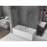 Mexen Velar paroi de baignoire coulissante à 2 volets 120 x 150 cm, transparent, or brossé - 896-120-000-01-55