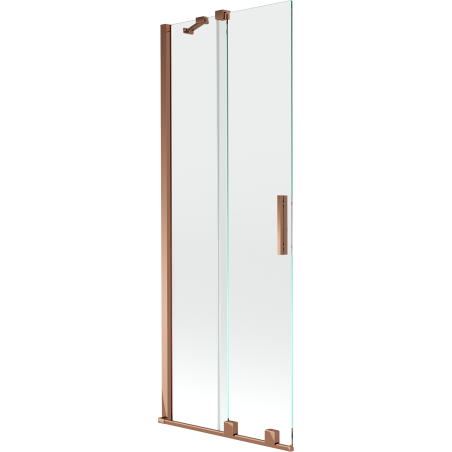 Mexen Velar écran de baignoire à 2 ailes coulissante 70 x 150 cm, transparent, Or rose - 896-070-000-01-60