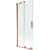 Mexen Velar écran de baignoire à 2 ailes coulissante 85 x 150 cm, transparent, Or rose - 896-085-000-01-60