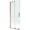 Mexen Velar paroi de baignoire 2 volets coulissante 85 x 150 cm, transparent, or rose - 896-085-000-01-60