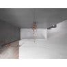 Mexen Velar paroi de baignoire 2 volets coulissants 100 x 150 cm, transparent, or rose - 896-100-000-01-60