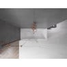 Paroi de baignoire coulissante 2 volets Mexen Velar 110 x 150 cm, transparent, or rose - 896-110-000-01-60