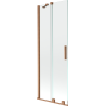 Paroi de baignoire coulissante 2 volets Mexen Velar 70 x 150 cm, transparent, cuivre brossé - 896-070-000-01-65