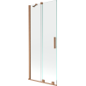 Mexen Velar paroi de baignoire pliante à 2 volets 85 x 150 cm, transparent, cuivre brossé - 896-085-000-01-65