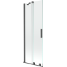 Mexen Velar paroi de baignoire 2 volets coulissants 70 x 150 cm, transparent, gris fusil brossé - 896-070-000-01-66