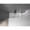 Mexen Velar paroi de douche à 2 volets coulissants 80 x 150 cm, transparent, gris canon brossé - 896-080-000-01-66