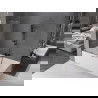 Paroi de douche Mexen Velar 2 volets coulissants 90 x 150 cm, transparent, gris canon brossé - 896-090-000-01-66