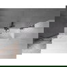 Mexen Velar écran de baignoire à 2 ailes coulissante 90 x 150 cm, transparent, gun gray brossé - 896-090-000-01-66