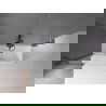 Mexen Velar écran de baignoire à 2 ailes coulissante 100 x 150 cm, transparent, gun gray brossé - 896-100-000-01-66