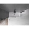 Mexen Velar paroi de douche à 2 volets coulissants 110 x 150 cm, transparent, gris canon brossé - 896-110-000-01-66