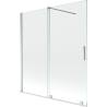 Mexen Velar écran de baignoire à 2 ailes coulissante 150 x 150 cm, transparent, Chrome - 896-150-000-01-01
