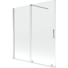 Mexen Velar paroi de baignoire à deux volets coulissants 150 x 150 cm, transparent, chrome - 896-150-000-01-01
