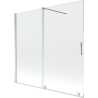 Mexen Velar écran de baignoire à 2 ailes coulissante 170 x 150 cm, transparent, Chrome - 896-170-000-01-01