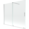 Mexen Velar écran de baignoire à 2 ailes coulissante 180 x 150 cm, transparent, Chrome - 896-180-000-01-01