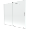 Mexen Velar paroi de baignoire à 2 volets coulissants 180 x 150 cm, transparent, chrome - 896-180-000-01-01