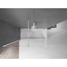 Mexen Velar pare-douche de salle de bain à 2 battants coulissants 150 x 150 cm, transparent, blanc - 896-150-000-01-20