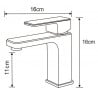 Mexen Cetus robinet de lavabo, Or - 744300-50