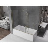 Mexen Velar pare-douche 2 plis coulissant 180 x 150 cm, transparent, doré - 896-180-000-01-50